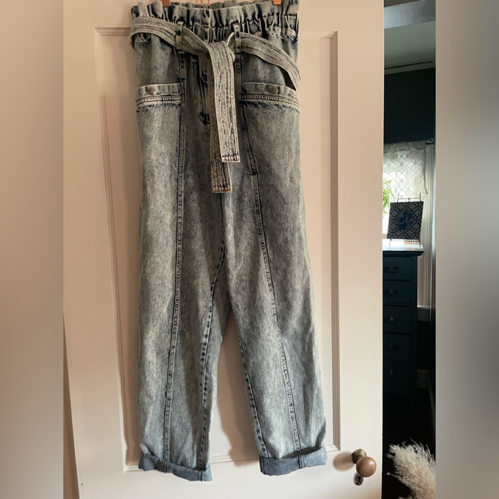 sea new york paperbag jeans size 8 euc